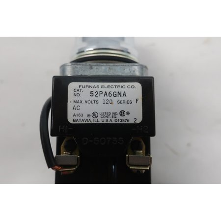 Furnas 52Pa6Gna Push To Test 120V-Ac Pilot Light 52PA6GNA